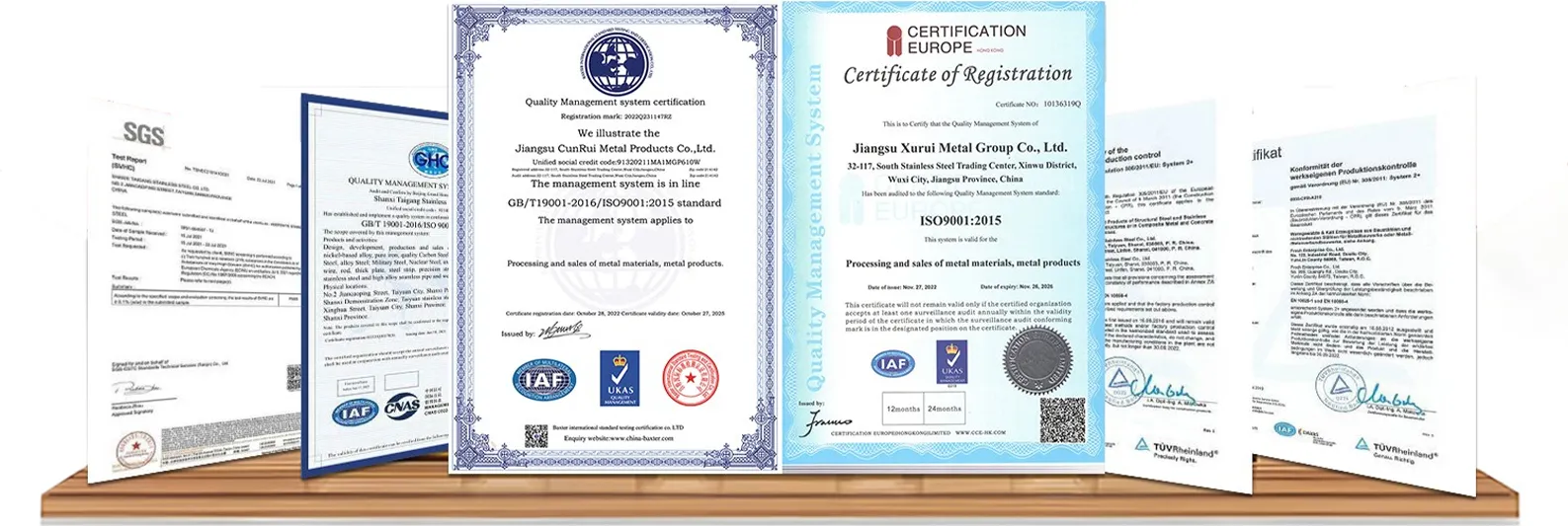Our Certifications